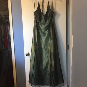 Beaded Green Dress